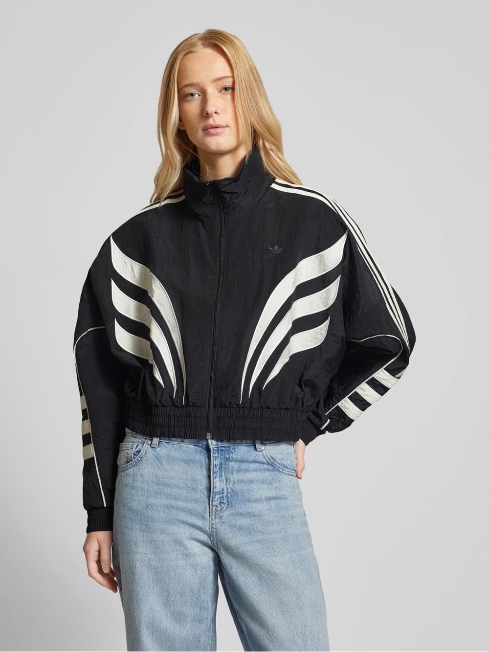 Adidas vintage retro y2k funky graphic 90s oversized sweater sweatshirt M - Picture 8 of 10